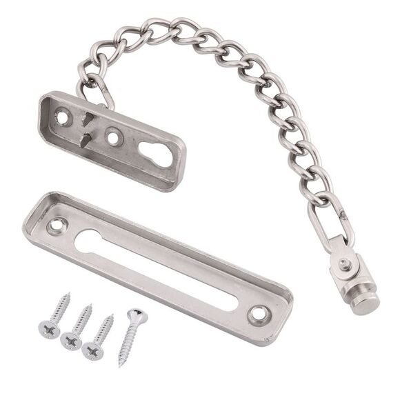 Stainless Steel Hall Door Window Security Lock Latch cord Catch Locking Guard - Picture 4 of 6